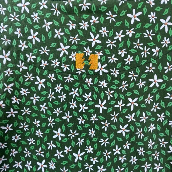 The Hundreds Shirt Mens Medium The Ditsy Green White Floral Cotton Streetwear - Picture 8 of 8